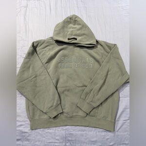 Essentials Fear of God Green Hoodie